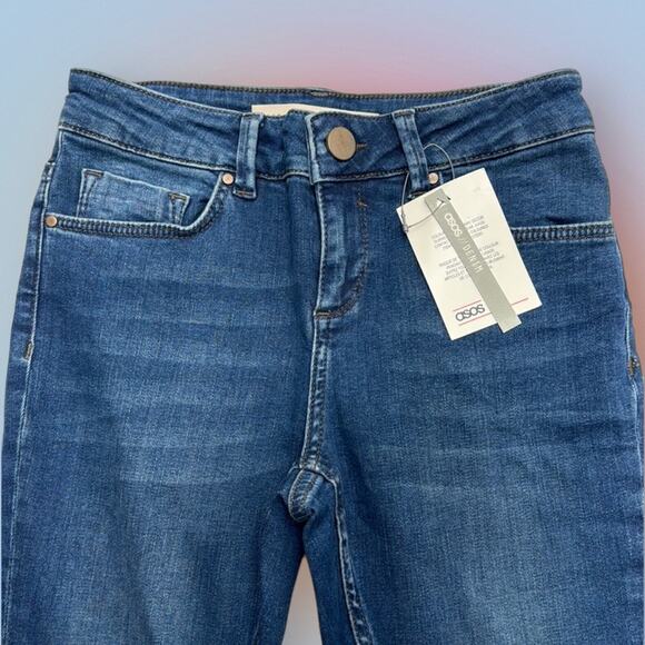 ASOS DENIM Women’s 24 Skinny Ankle Blue Jeans - Picture 1 of 5